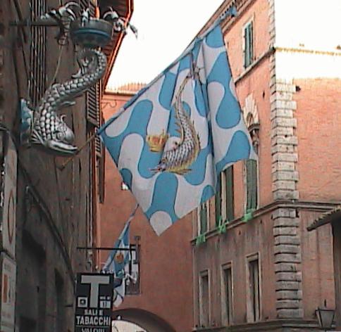Siena-Fish District Light and Flag